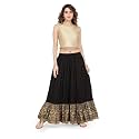 Varanga Women39s Cotton Knee-Length Frills Skirt