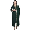 Varanga Women Green Gota Lace Embellished Kurta