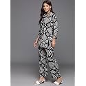 Varanga Women Lavender Floral Printed Cotton Co-Ords
