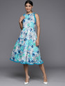 Varanga Women A-line Multicolor MidiCalf Length Dress