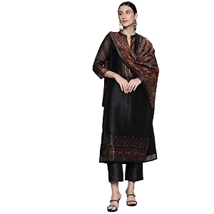Varanga Women Printed Straight Kurta Set with