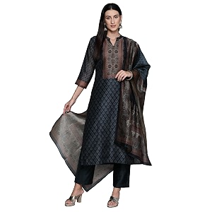 Varanga Women Printed Straight Kurta Set with