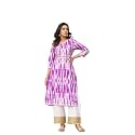 Varanga Women Purple Shibori Straight Kurta with