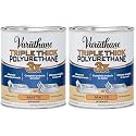 Varathane Triple Thick Polyurethane Matte Wood Finish, Quart (Pack of 2)
