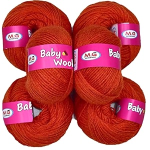 vard hman 100 acrylic wool rust 12 pc baby wool 4 ply wool ball hand knitting woolart craft soft fingering crochet hook yarn- art-ib