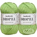 Vard hman Dropill Apple Green 300 GMS Wool Ball Hand Knitting Wool/Art Craft Soft Fingering Crochet Hook Yarn, Needle Knitting Yarn Thread Dyed-TN Art-ACEB
