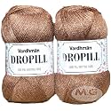 Vard hman Dropill Brown 200 GMS Wool Ball Hand Knitting Wool/Art Craft Soft Fingering Crochet Hook Yarn, Needle Knitting Yarn Thread Dyed-WN Art-ACEE