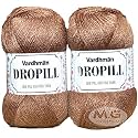 Vard hman Dropill Brown 300 GMS Wool Ball Hand Knitting Wool/Art Craft Soft Fingering Crochet Hook Yarn, Needle Knitting Yarn Thread Dyed-WN Art-ACEE