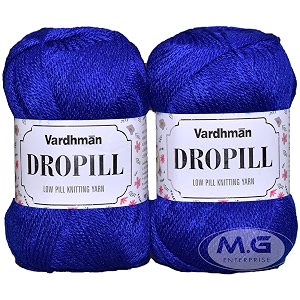 vard hman dropill royal 400 gms wool ball hand knitting woolart craft soft fingering crochet hook yarn needle knitting yarn thread dyed-sn art-acea