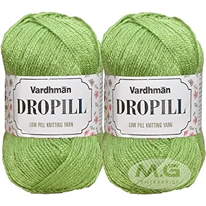 vard hman dropill apple green 200 gms wool ball hand knitting woolart craft soft fingering crochet hook yarn needle knitting yarn thread dyed-tn art-aceb
