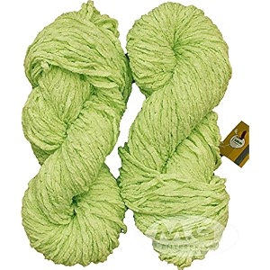 vard hman thick chunky wool puffy grape green 200 gms best used with knitting needles crochet needles wool yarn for knitting-mn art-fag