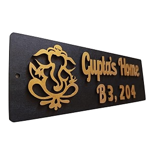 personalized wooden name plate  hand-painted with 3d letters for home office flat or house entrance  customized outdoor door sign 235x8 cm pattern 8