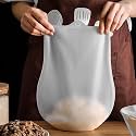 VARENYYA Silicon Atta Kneading Dough Maker Bag, Silicone Preservation Magic Kneading Bag for Mixer for Bread, Pastry, Pizza & Tortilla Flour-Mixing Bag Best Non-Toxic Multifunctional Cooking Tool