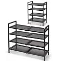 Varhomax Expandable Shoe Rack for Closet and Entryway 4-Tier