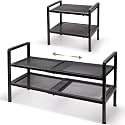 Varhomax Expandable Shoe Rack for Closet and Entryway 2-Tier