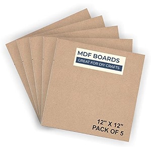 variety mdf 32mm 12x12 pack of 5