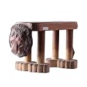 Various Animal Shaped Shoe Stools, Wooden Carvings, Cute Styles, Children's Step Stools, Home Decorations(T)