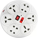 VARKAUS power strip 8 Socket Extension Boards computer, tv, vedio game, diwali light decoration, multi purpose conveivity Three Pin Plug (White)