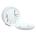 Varmora Nova Dinner Plate 6 Pcs Set White(Des-2)