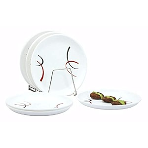 varmora plastic side plate set - 6 pieces white