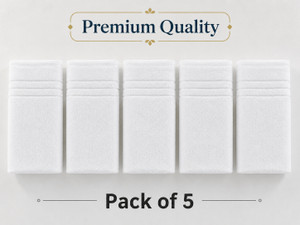VarniEcom Premium White Cotton Hand Towels Set