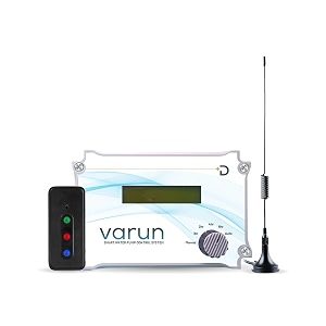varun s1 single phase automatic water pump controller for farms - wireless remote control up to 3km no internet needed with dry run protection