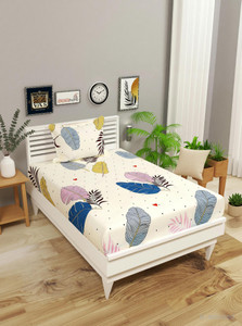 vas collections microfiber single flat 160 tc printed 1 summer bedsheet