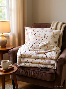 vas collections cotton double king sized bedding set