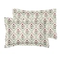 VAS COLLECTIONS Premium 160 TC Microfiber 3D Printed Pillow Covers | Regular Pillow Cases | 2 Piece Pillow Cover, (17 x 27 inches), Greenish Yellow
