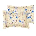 VAS COLLECTIONS Premium 210 TC 100% Pure Cotton Satin Stripes Pillow Cover Set of 2 Pcs, for Hotel Hospital Uses, 18x28 inches - Aqua