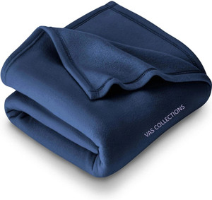 VAS COLLECTIONS Solid Single Fleece Blanket for