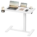 VASAGLE Overbed Table with Wheels, Mobile Laptop Standing Desk, 31.5 Inch