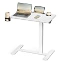 VASAGLE Overbed Table with Wheels, Mobile Laptop Standing Desk, 27.6 Inch