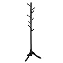 VASAGLE Solid Wood Coat Rack, Free Standing, Tree-Shaped, with 8 Hooks