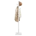 VASAGLE Solid Wood Coat Rack, Free Standing, 8 Hooks, 3 Height Options