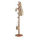 VASAGLE Solid Wood Coat Rack, Free Standing, 8 Hooks, 3 Height Options