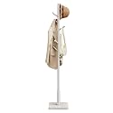 VASAGLE Solid Wood Coat Rack, Free Standing, 8 Hooks, 3 Height Options