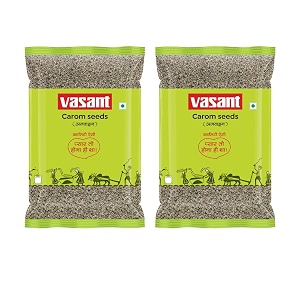 vasant carom seeds ajwain seeds 400 grams each pack of 2  whole caraway seed  ajwain  ajamo  thymol seeds  natural amp pure indian spice  no added colours or chemicals