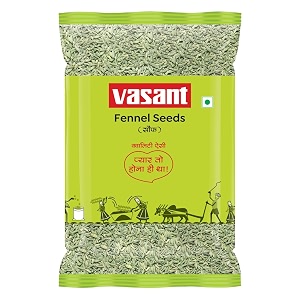 vasant fennel seeds sauf 400gm  premium whole sauf  green variyali  hygienically packed  100 natural no added colors or preservatives  pack of 1