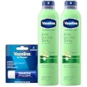 Vaseline Aloe Soothe Spray 2-Pack, Soothes Dry, Irritated Skin, 6.5 Oz Ea