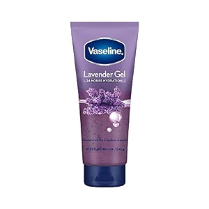 vaseline lavender moisturizing gel long lasting hydration lightweight non sticky oil free moisturizer for smooth summer ready skin 200 g