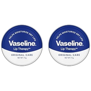 vaseline lip tins original care 17ginfused with vitamin e to hydrate amp moisturize dry lips pack of 2 clear