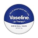 Vaseline Lip Tins Original Care, 17g | Infused with Vitamin E to Hydrate &amp; Moisturize Dry Lips Transparent