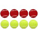 VASH Girlyz Attire (2 in 1) Red + Green Tennis Ball Light Weight, Made of Rubber for Cricket Training, Tennis Training, Cricket Rubber Tennis Ball Combo (6 Red Balls + 6 Green Balls)