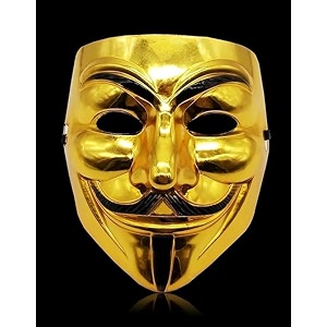 jagmoolya products horror face mask scary mask v mask golden