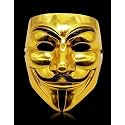 JAGMOOLYA PRODUCTS Horror Face Mask Scary Mask (V MASK (Golden))