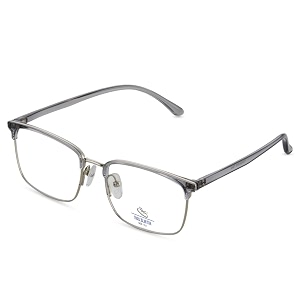vast premium blue light blocking glasses  gaming filter  transparent metal eyeglasses for eye protection frame for men specs frame for computermobiletv  half rim club wear