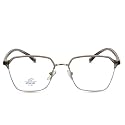 Vast Premium Blue Light Blocking Glasses | Gaming Filter | Transparent Metal Eyeglasses for Eye Protection| Frame For Men Specs Frame For Computer/Mobile/TV | Half Rim Club Wear