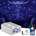 VASTFIRE Starlight Headliner Kit - 1000pcs 0.02in 9.8ft Fiber Optic Star Lights for Car with 16W RGBW, Twinkle &amp; Music Sync, APP/Remote Control for Car Roof/Bedroom Ceiling