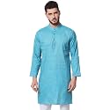Vastraa Fusion Men39s Printed Kurta Pure Cotton